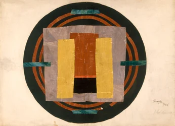 Kreisförmiges Design für einen Teppich, 1916